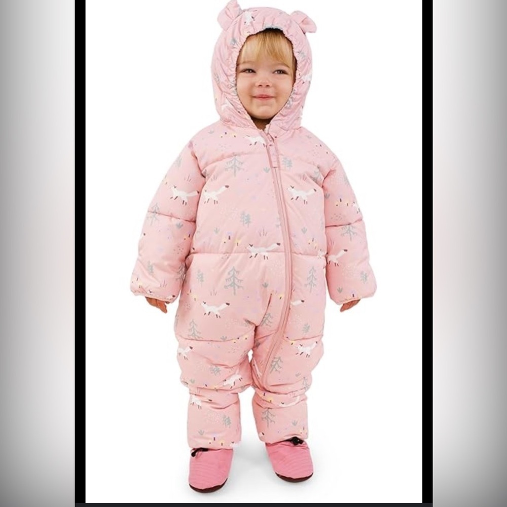 First Impressions Cream Baby Snowsuit